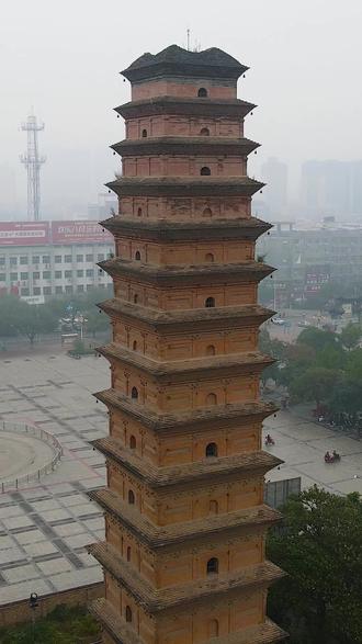 第22集 | 陕西蒲城双塔最为出名,崇寿寺塔建造精美,与城内慧彻寺诸